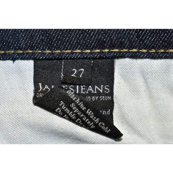 JAMES JEANS $188 Dark Wash Boot Cut Denim Trouser Jean 5-Pocket Size 27 - Picture 4 of 4